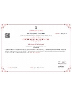 OECD GLP Certificate